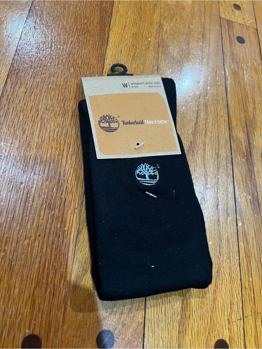 Timberland Black Crew Socks NWT